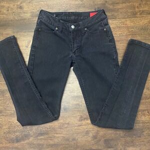 Kimes Ranch Bonnie Black Skinny Western Jeans Women Size 0 Longhorn Pocket